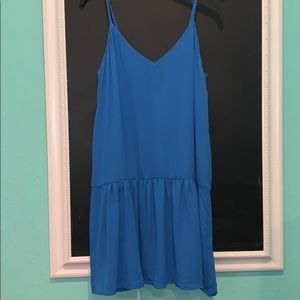 Blue spaghetti dress!